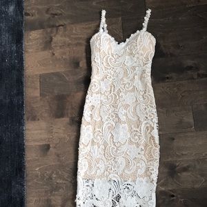 White lace dress